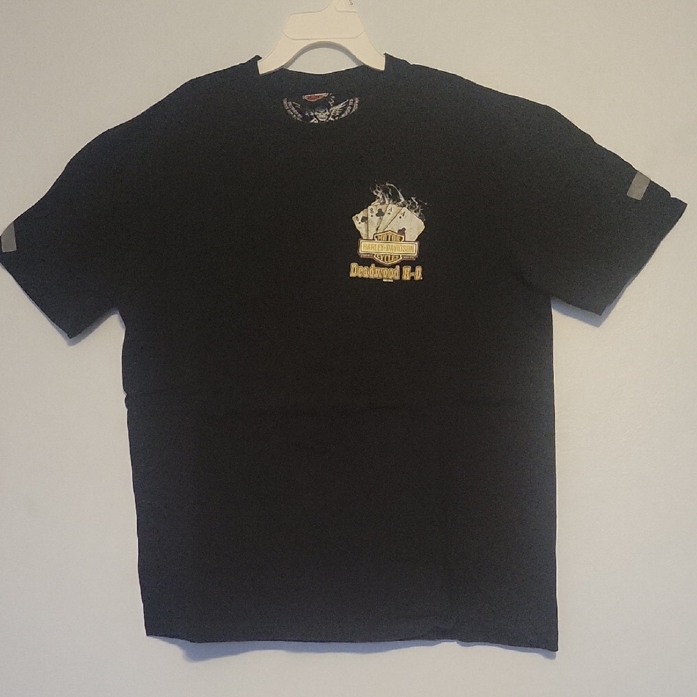Harley-Davidson Black Tee with Distressed Graphic